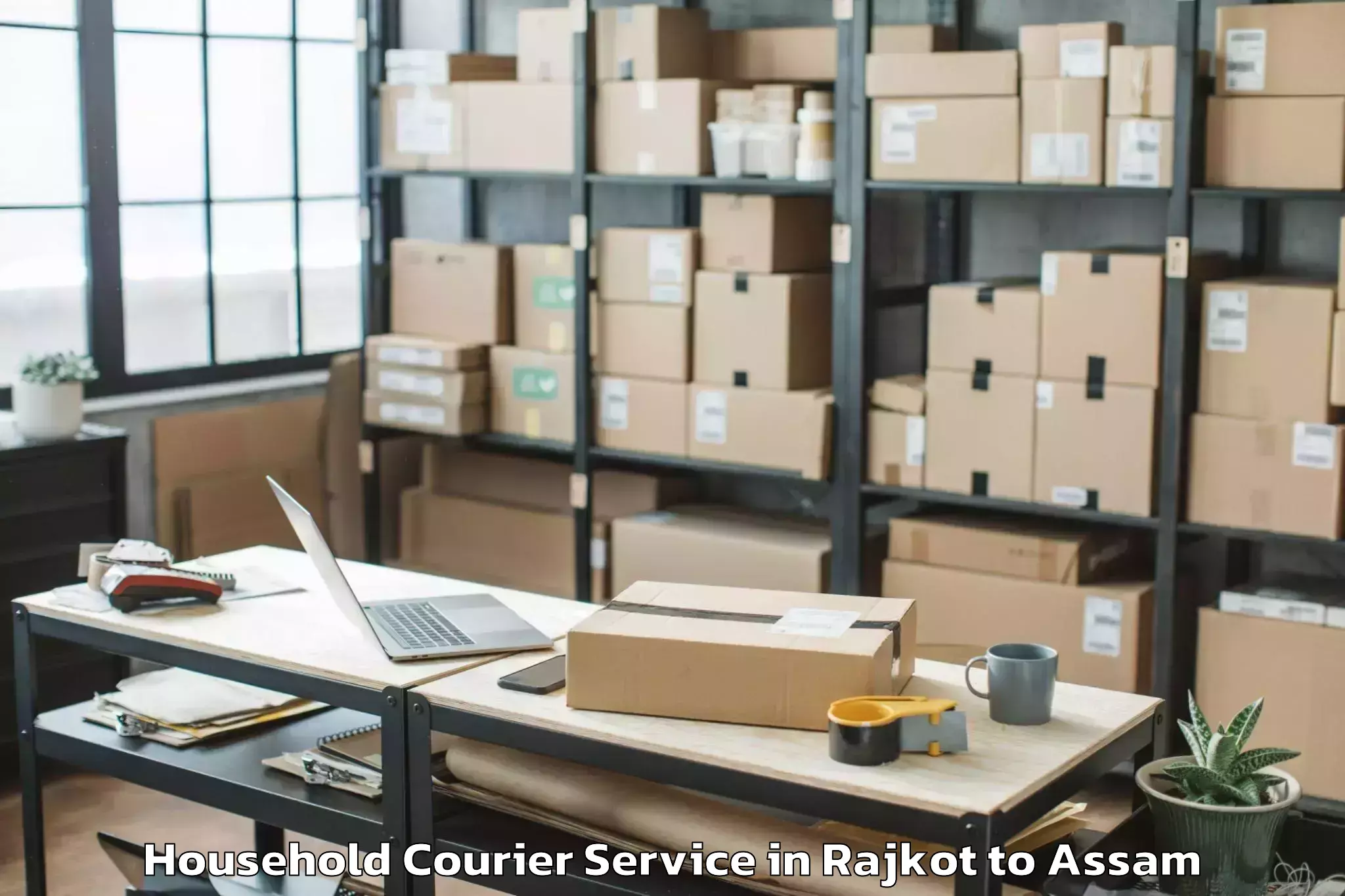 Book Rajkot to Katlichara Household Courier Online